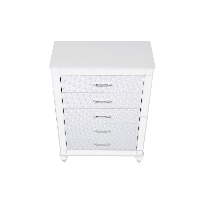 Glory Furniture Livorno G02790-CH Chest White and Mirror