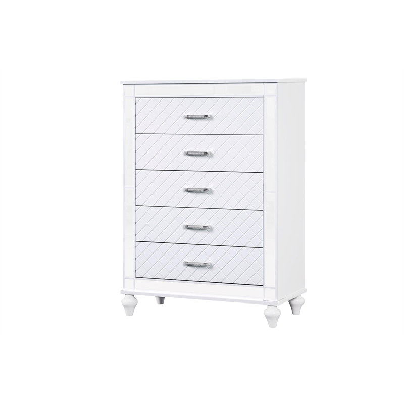 Glory Furniture Livorno G02790-CH Chest White and Mirror