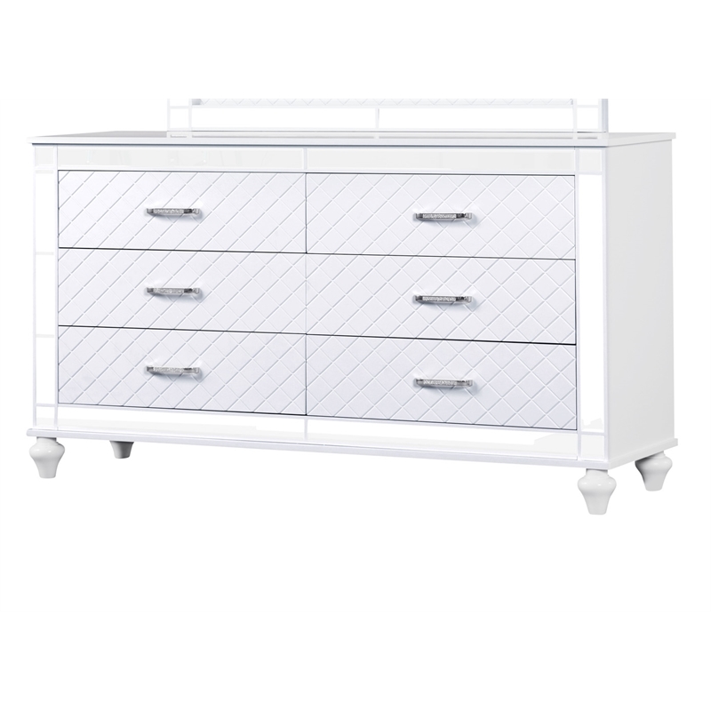 Glory Furniture Livorno G02790-D Dresser White and Mirror