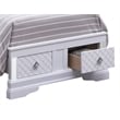 Glory Furniture Verona Twin Size Storage Bed in White Pearlescent