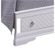 Glory Furniture Verona King Size Storage Bed in White Pearlescent