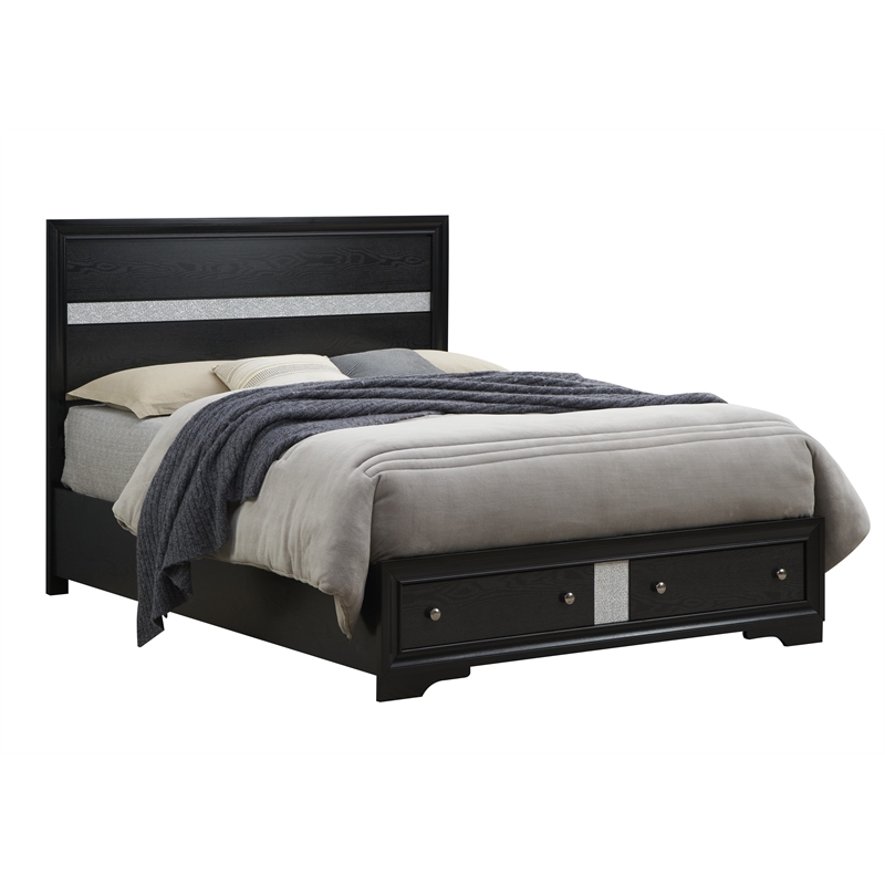 Glory Furniture Madrid G02350B-FB Full Bed Black Wood
