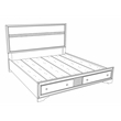 Glory Furniture Madrid G02350B-FB Full Bed Black Wood