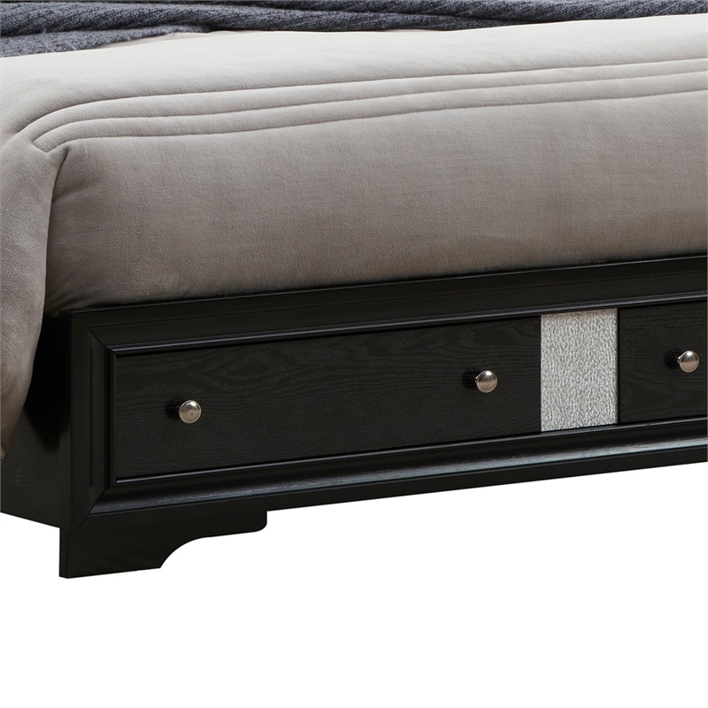 Glory Furniture Madrid G02350B-FB Full Bed Black Wood