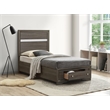 Glory Furniture Madrid G02305B-TB Twin Bed Finished in Gray
