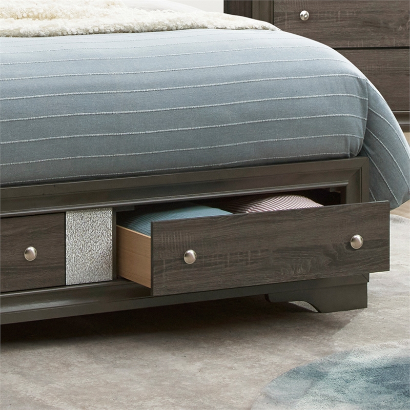 Glory Furniture Madrid G02305B-TB Twin Bed Finished in Gray