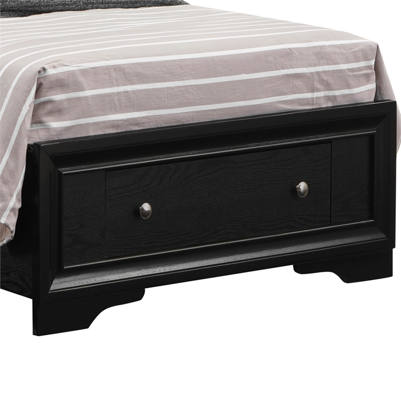 Glory Furniture Madrid G02350B-TB Twin Bed Black Wood