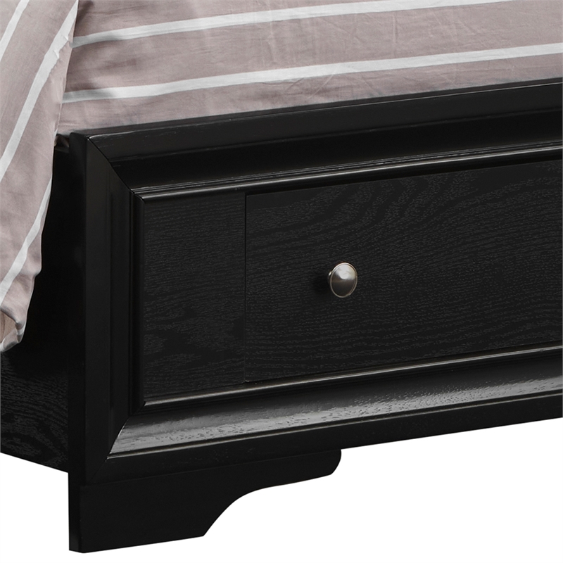Glory Furniture Madrid G02350B-TB Twin Bed Black Wood