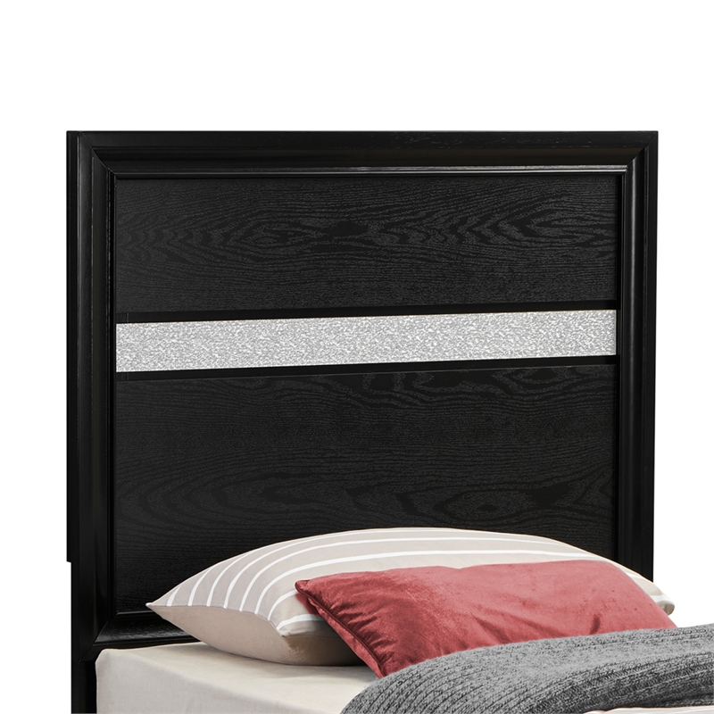 Glory Furniture Madrid G02350B-TB Twin Bed Black Wood