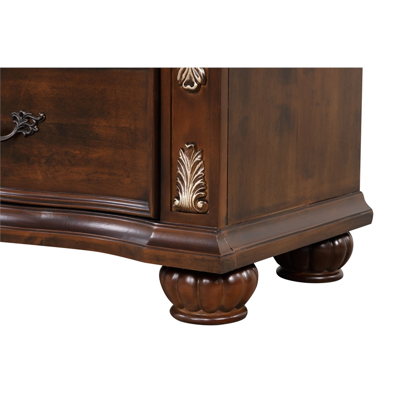 Glory Furniture G07100-CH 6 Drawer Cherry Finished  Wood Chest