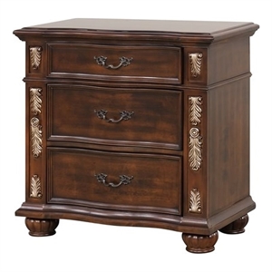 glory furniture g07100-n cherry finished wood nightstand
