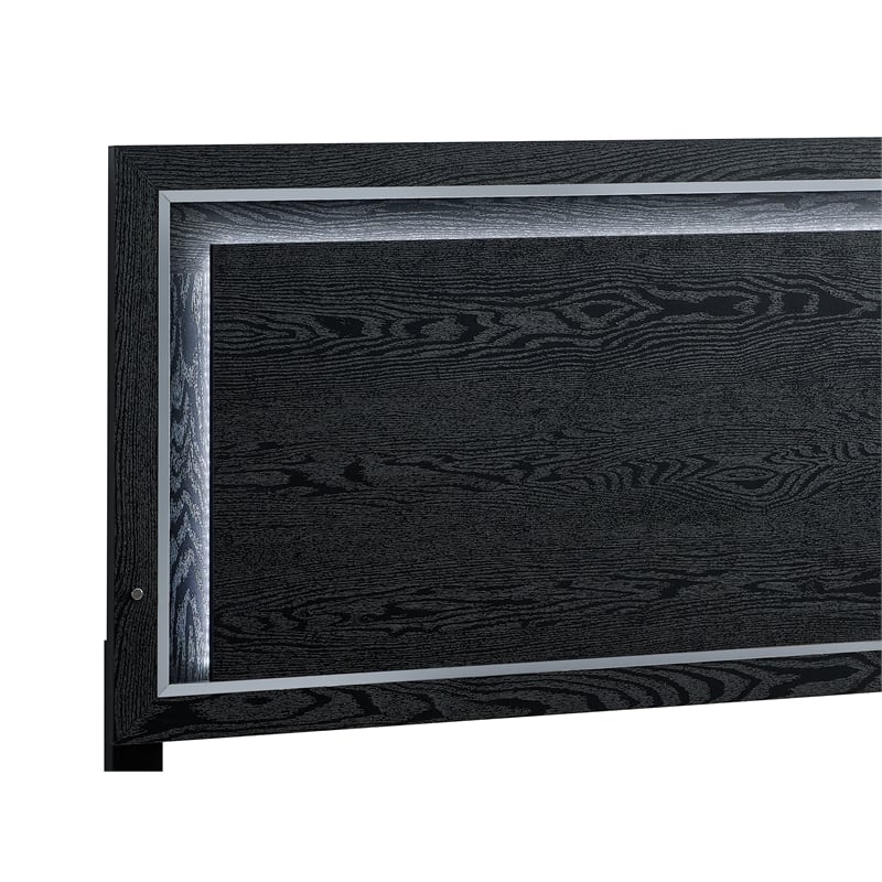 Glory Furniture Livingston G02850A-QB Queen Panel Bed Black