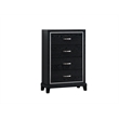 Glory Furniture Livingston G02850-CH 4 Drawer Chest Black