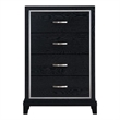 Glory Furniture Livingston G02850-CH 4 Drawer Chest Black