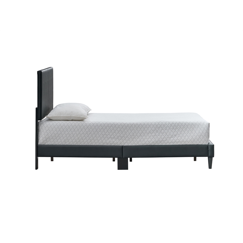 Glory Furniture Baron G00702-TB-UP Black Modern Faux Leather Platform Bed