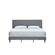 Glory Furniture Baron G00703-FB-UP LIGHT GREY Modern Faux Leather Platform Bed