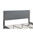 Glory Furniture Baron G00703-KB-UP LIGHT GRAY Modern Faux Leather Platform Bed