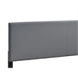 Glory Furniture Baron G00703-QB-UP   LIGHT GRAY Modern Faux Leather Platform Bed