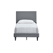 Glory Furniture Baron G00703-TB-UP  LIGHT GRAY Modern Faux Leather Platform Bed