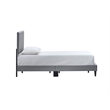 Glory Furniture Baron G00703-TB-UP  LIGHT GRAY Modern Faux Leather Platform Bed