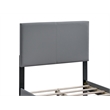 Glory Furniture Baron G00703-TB-UP  LIGHT GRAY Modern Faux Leather Platform Bed