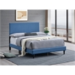 Glory Furniture Baron G00704-FB-UP Blue Modern Faux Leather Platform Bed