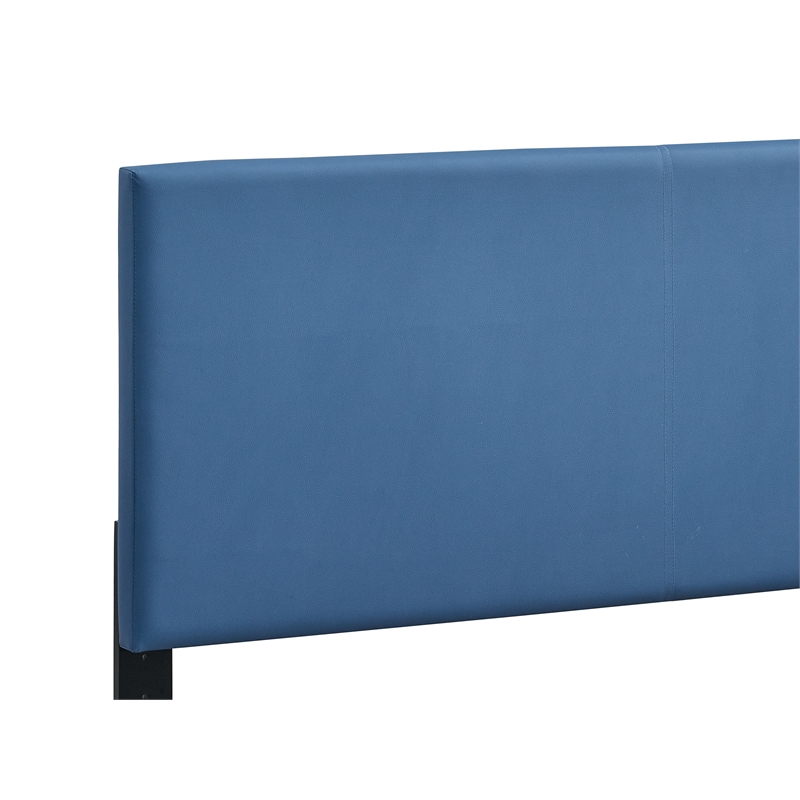 Glory Furniture Baron G00704-FB-UP Blue Modern Faux Leather Platform Bed