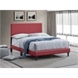 Glory Furniture Baron G00705-FB-UP   RED Faux Leather Platform Bed