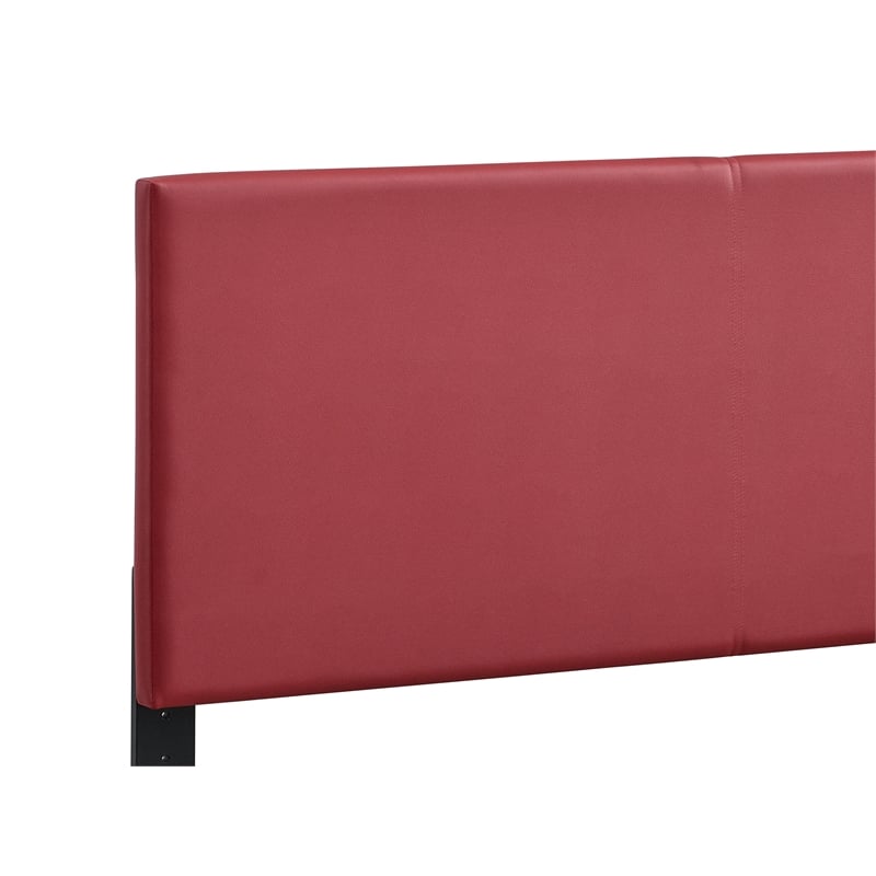 Glory Furniture Baron G00705-FB-UP   RED Faux Leather Platform Bed