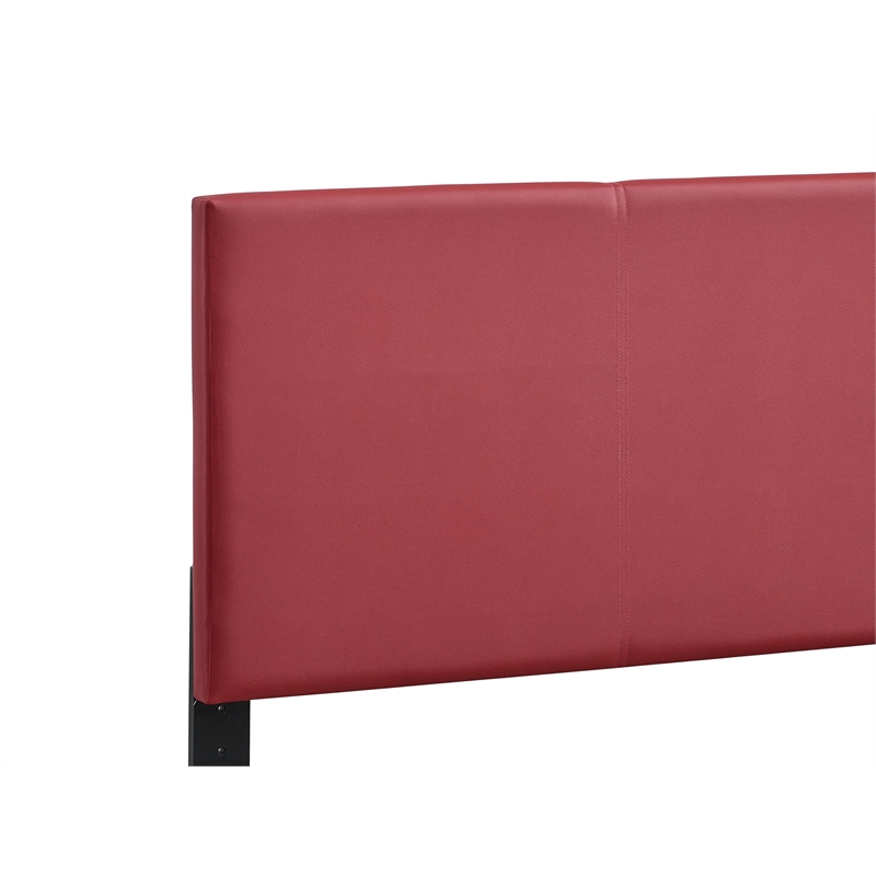 Glory Furniture Baron G00705-TB-UP   RED Modern Faux Leather Platform Bed