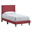Glory Furniture Baron G00705-TB-UP   RED Modern Faux Leather Platform Bed