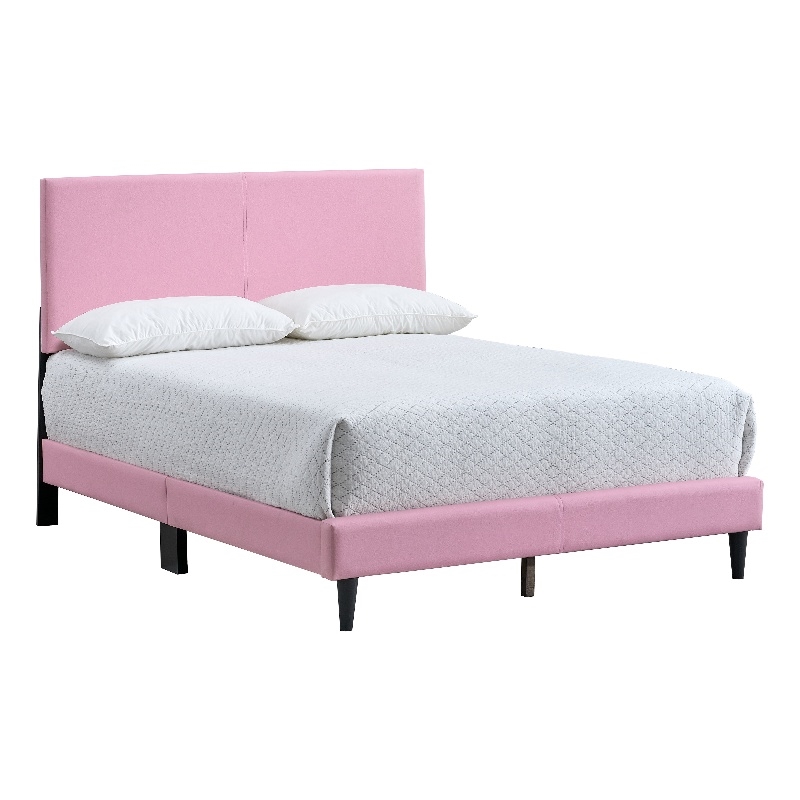 Glory Furniture Baron G00706-FB-UP   PINK Faux Leather Platform Bed