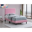 Glory Furniture Baron G00706-TB-UP   PINK Faux Leather Platform Bed