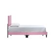 Glory Furniture Baron G00706-TB-UP   PINK Faux Leather Platform Bed