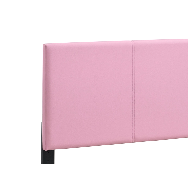 Glory Furniture Baron G00706-TB-UP   PINK Faux Leather Platform Bed