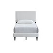 Glory Furniture Baron G00709-TB-UP   WHITE Faux Leather Platform Bed