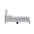 Glory Furniture Baron G00709-TB-UP   WHITE Faux Leather Platform Bed