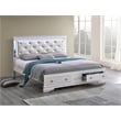 Glory Furniture Naples G6735B-QSB Queen Bed  Pearl White