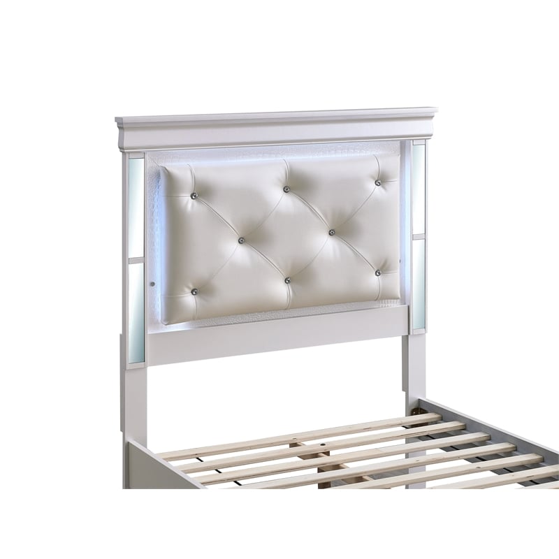 Glory Furniture Naples G6735B-TSB Twin Bed  Pearl White