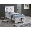 Glory Furniture Naples G6735B-TSB Twin Bed  Pearl White