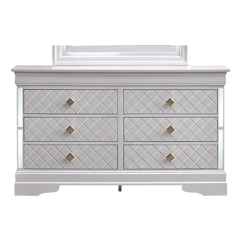 Glory Furniture Naples G6735-D Dresser  Pearl White
