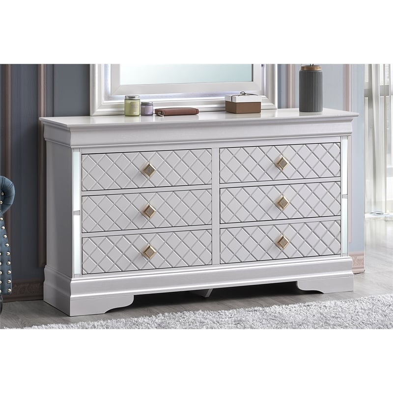 Glory Furniture Naples G6735-D Dresser  Pearl White