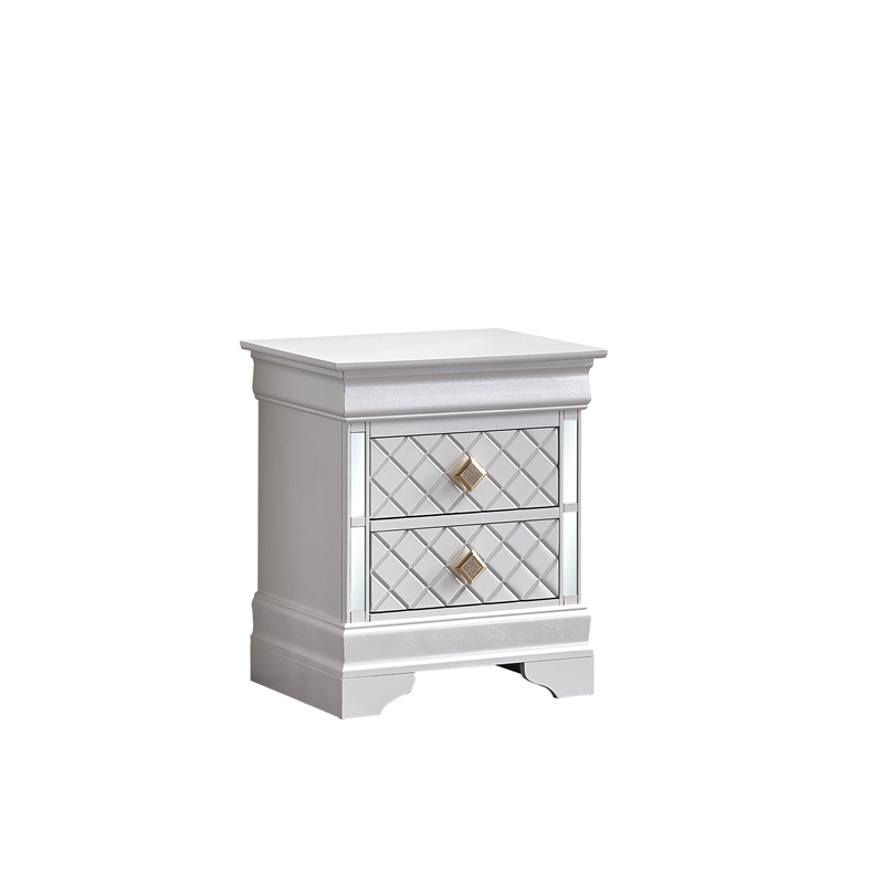 Glory Furniture Naples G6735-N Nightstand  Pearl White