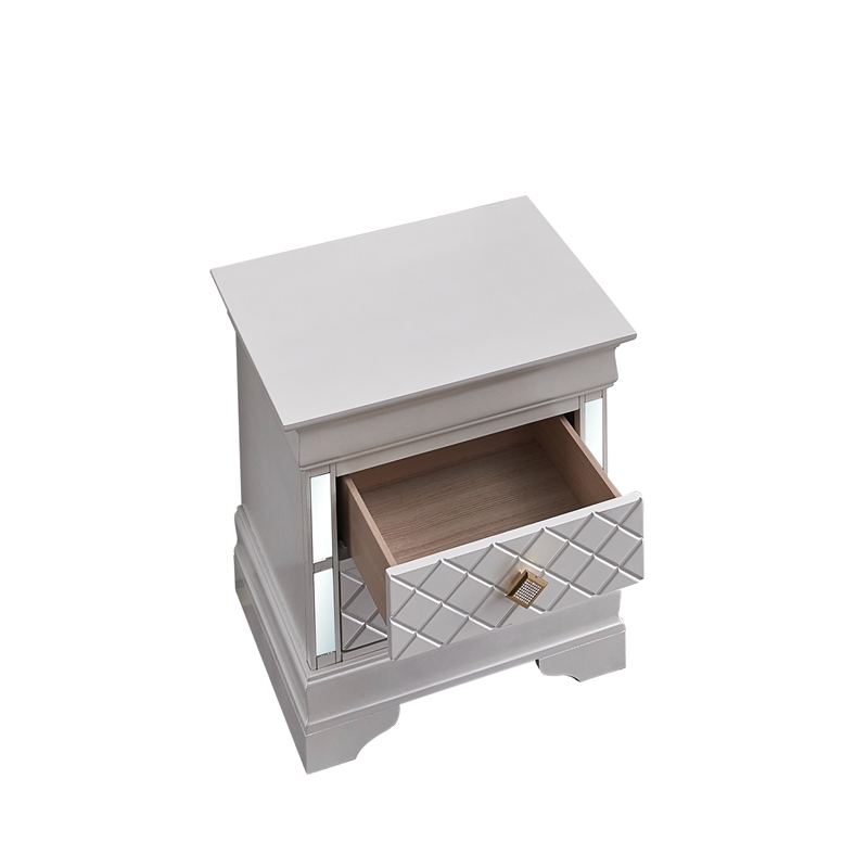 Glory Furniture Naples G6735-N Nightstand  Pearl White