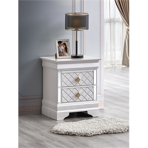 Glory Furniture Naples G6735-N Nightstand  Pearl White