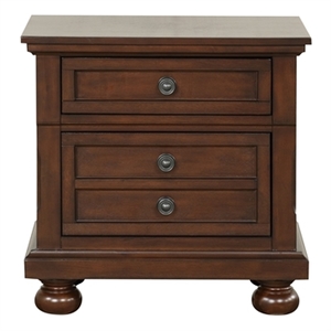 Glory Furniture Meade G8910-N Wood Nightstand Rustic Cherry