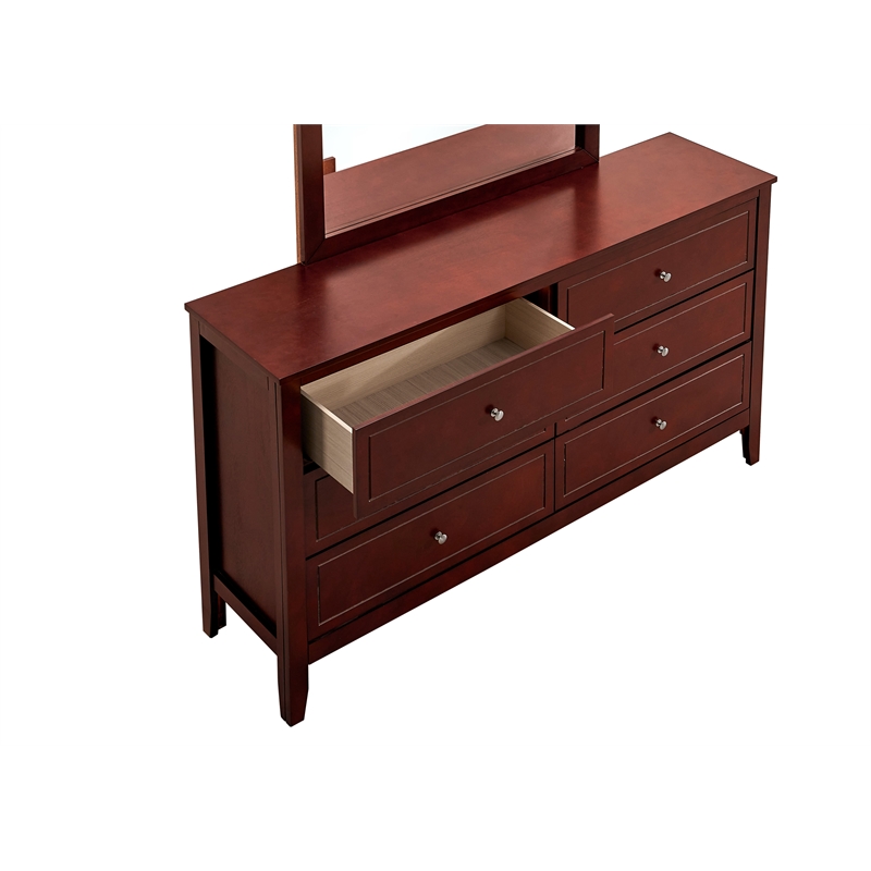 Glory Furniture Daniel G1310-D-00 6 Drawer Dresser - Cherry