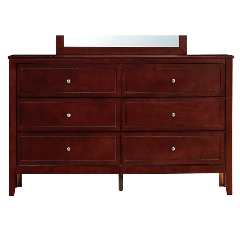 Glory Furniture Daniel G1310-D-00 6 Drawer Dresser - Cherry