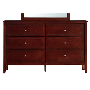 Glory Furniture Daniel G1310-D-00 6 Drawer Dresser - Cherry