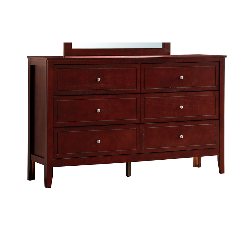 Glory Furniture Daniel G1310-D-00 6 Drawer Dresser - Cherry